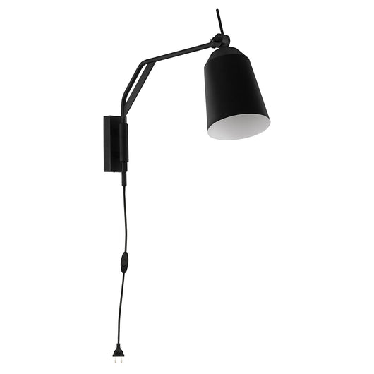 Applique Minimal Loreto Acciaio Nero 1 Luce E27