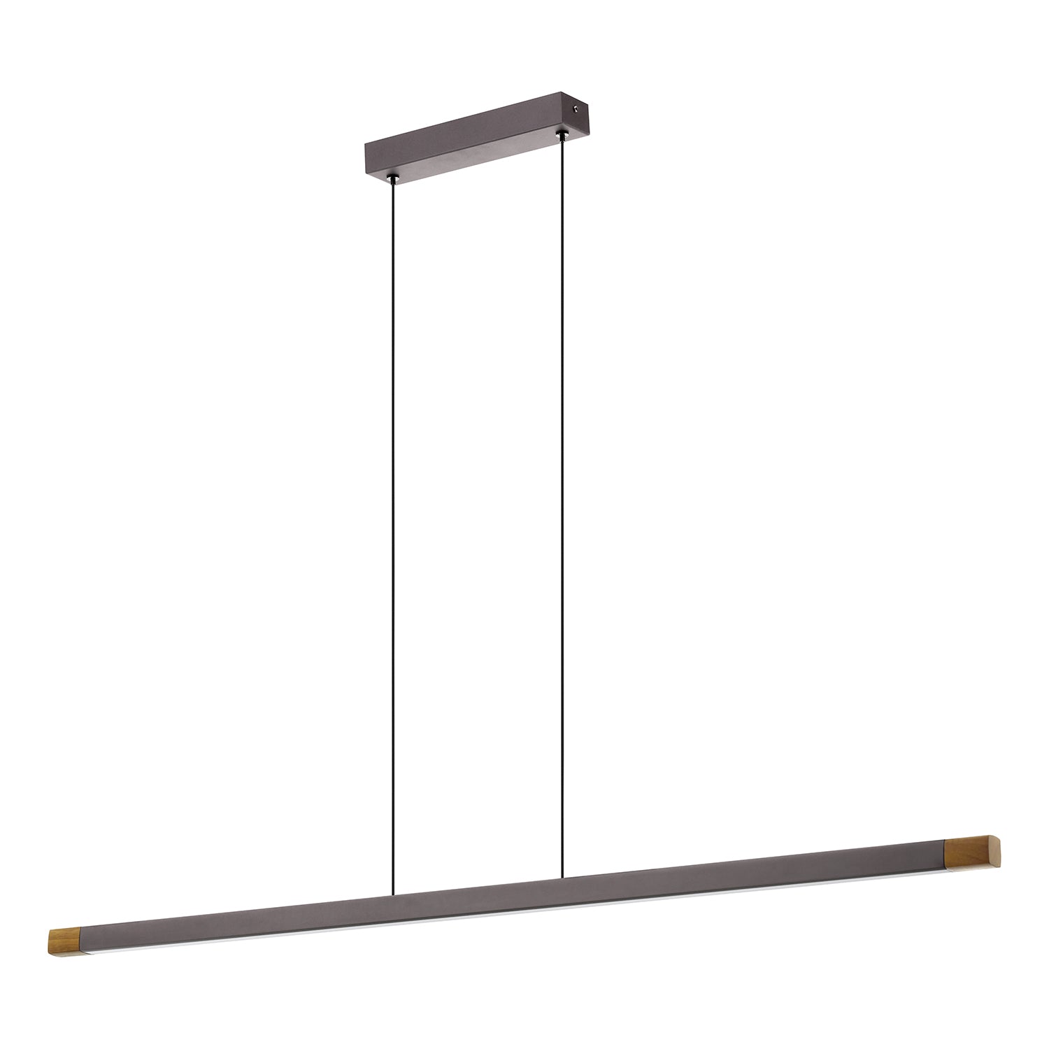 Lampadario A Sospensione Moderno Lisciana Alluminio Grigio 1 Luce Led 22W 2500Lm