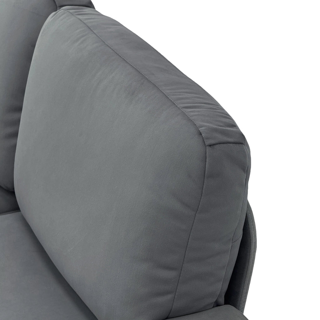 Divano Angolare con Contenitore ¨C MINIMAL ¨C Tessuto, 4 Vani, Ottomane