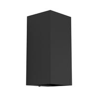 Applique Esterno Moderna Eremitana Metallo Nero Led