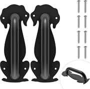 Maniglia per porta di falegnameria - robusta e multifunzionale - nera - 13,5 cm