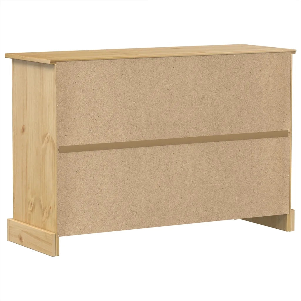 Credenza-Buffet-Armadio da cucina Corona 112x40x75 cm in Legno Massello di Pino