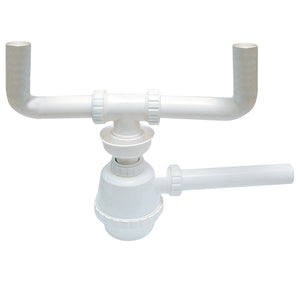 Sifone Moplen 2 Vie Senz.Piletta