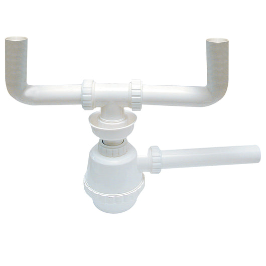 Sifone Moplen 2 Vie Senz.Piletta