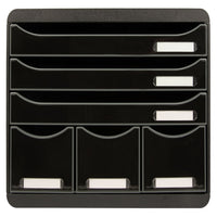 Exacompta Set Cassetti Scrivania Store-Box Maxi 6 Cassetti Nero Lucido 444597
