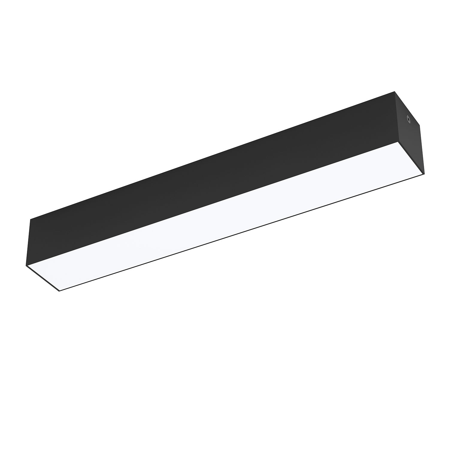 Plafoniera Piccola Esterno Moderna Salitta Alluminio Nero Policarbonato Bianco Led