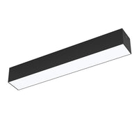 Plafoniera Piccola Esterno Moderna Salitta Alluminio Nero Policarbonato Bianco Led