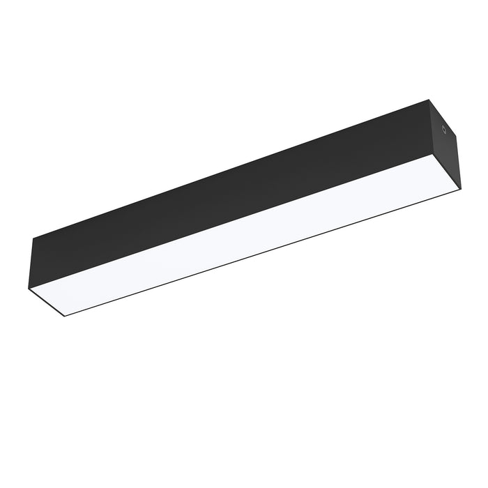 Plafoniera Piccola Esterno Moderna Salitta Alluminio Nero Policarbonato Bianco Led
