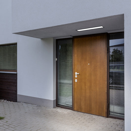 Lampada Ad Incasso Esterno Moderno Salitta Alluminio Nero Led L60Cm