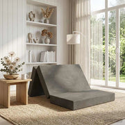 Divano Letto Pieghevole 100 x 67 x 45 cm Grigio Chiaro 900203