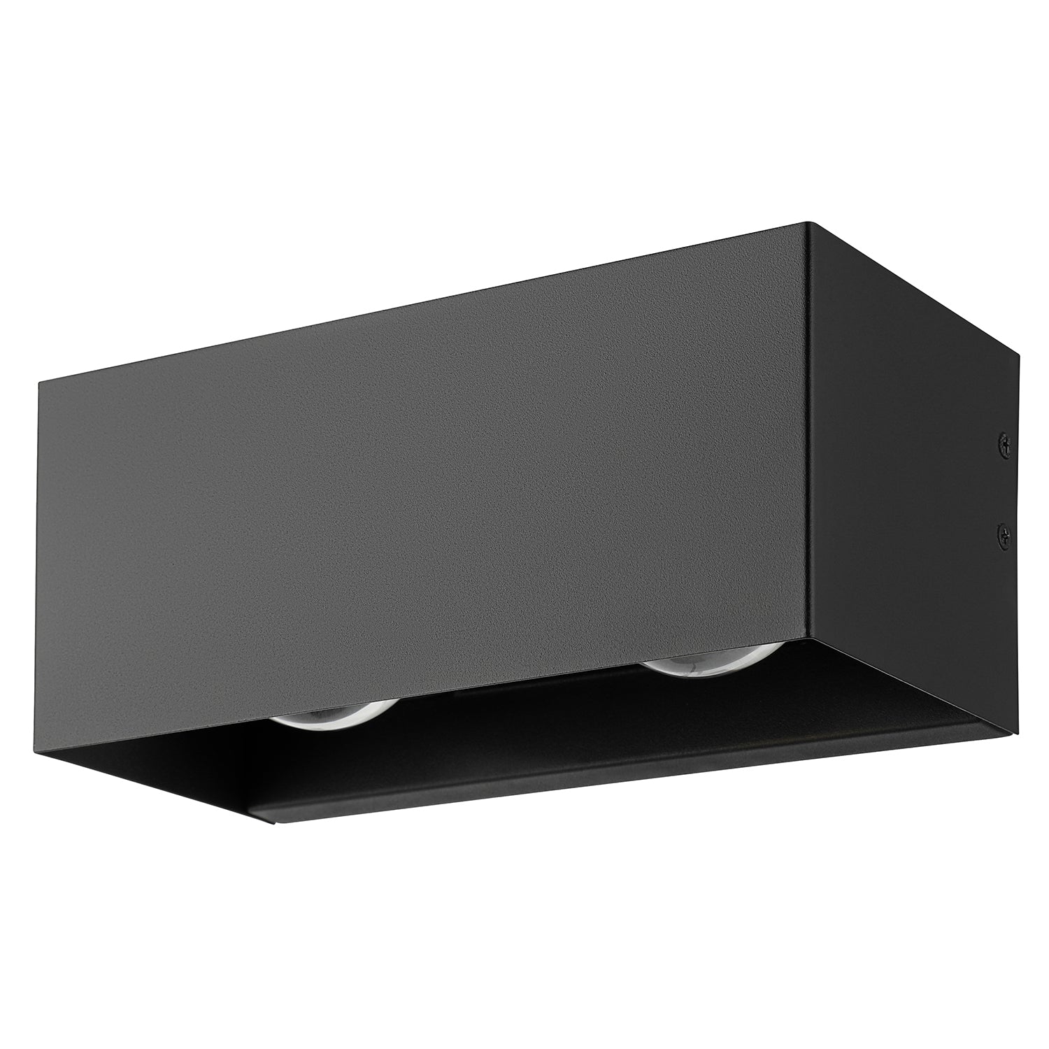 Applique Biemissione Esterno Moderna Lesmo Alluminio Nero Led