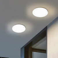 Plafoniera Esterno Contemporaneo Ronco Acciaio Bianco Policarbonato Led