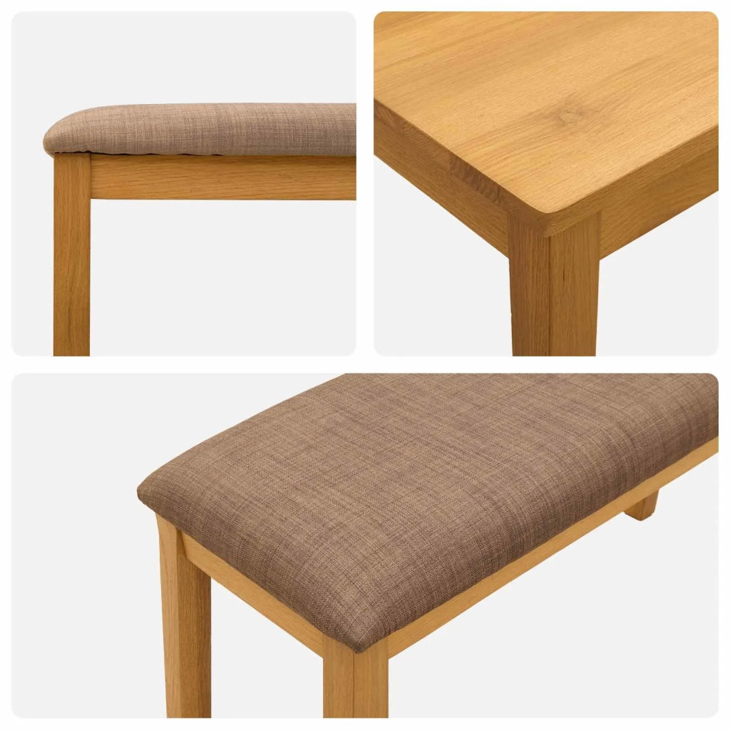 Set da pranzo 3 pz Grigio Legno di Quercia Massello 3430272