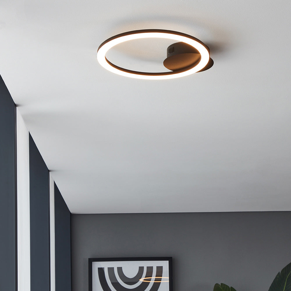 Plafoniera Moderna Parrapos-Z Led Acciaio Nero