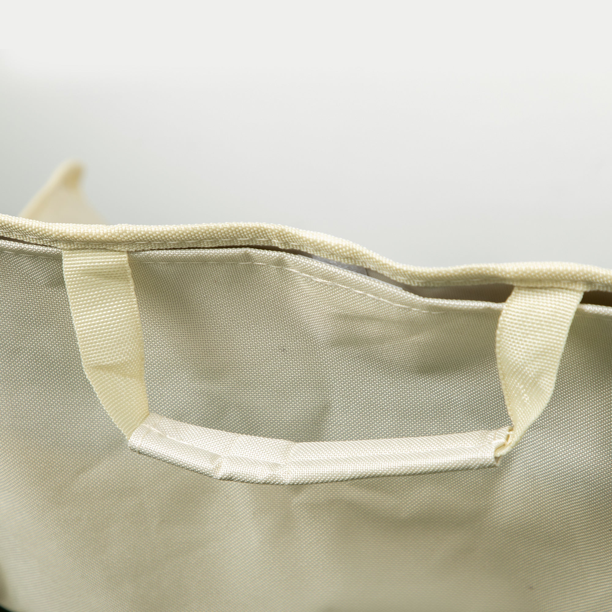 Sedia da Campeggio Pieghevole 61x54x66 cm con Borsa in Tessuto Oxford Bianca