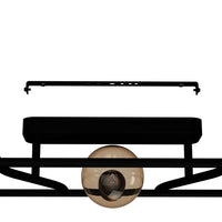 Plafoniera Moderna Messinaro Acciaio Nero 3 Luci E27