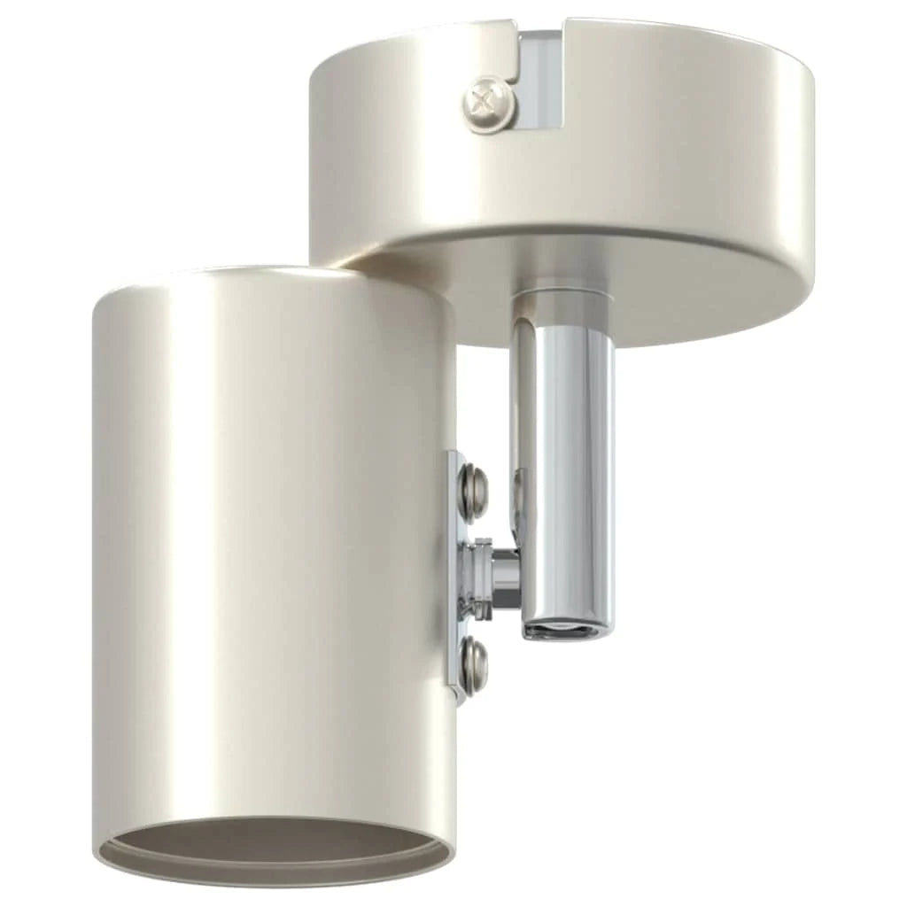 Moderno faretto da soffitto orientabile design elegante uso interno 6,5 x 6 x 11,5 cm metallo nichelato 02_0058287