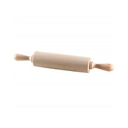 Trade Shop - Mattarello 40cm In Legno Girevole Stende Pasta Dolci Pasticceria Cucina Rolling -