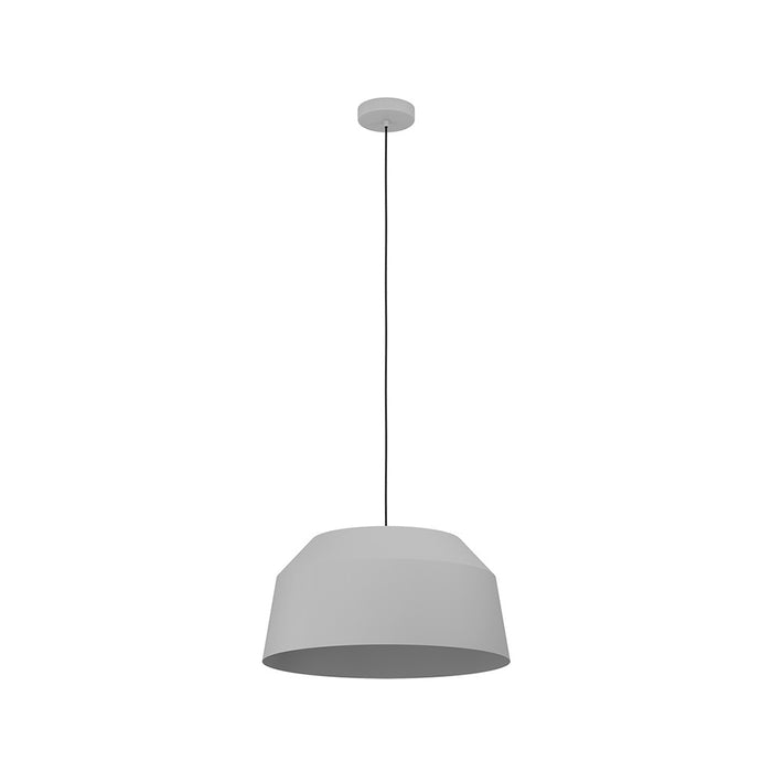 Lampadario Contemporaneo Contrisa 1 Luce Acciaio Grigio