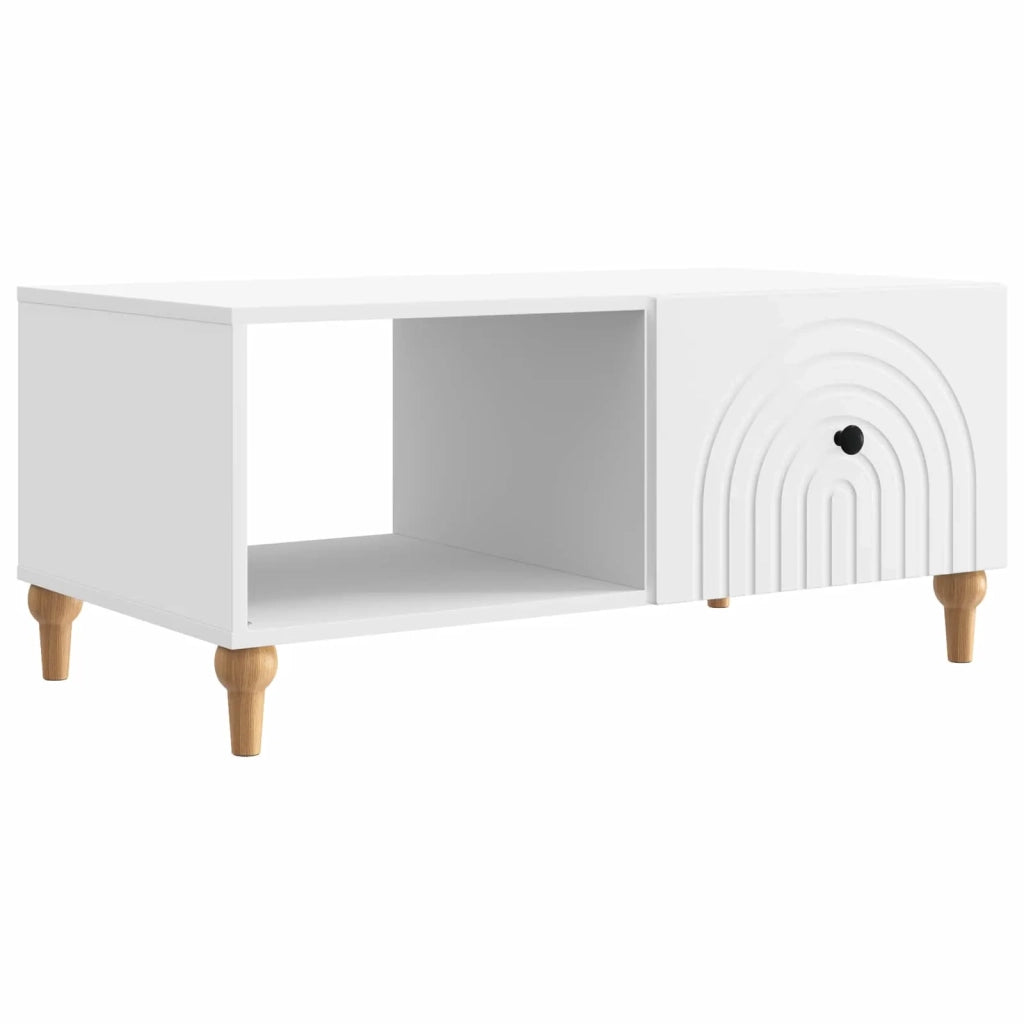 Tavolino da salotto Bianco 90 x 50 x 40 cm Legno ingegnerizzato 894265