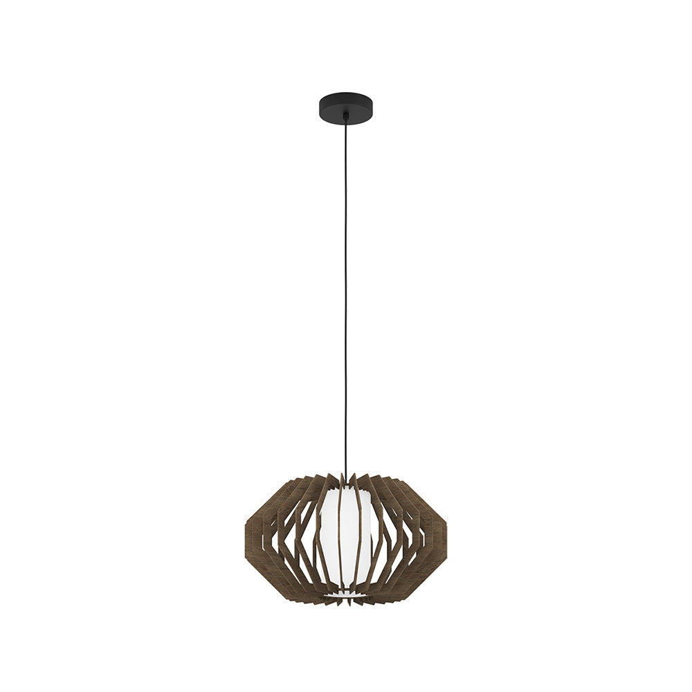 Lampadario Contemporaneo Rusticaria 1 Luce Acciaio Nero