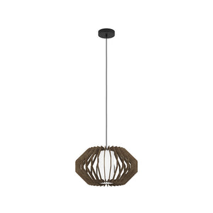 Lampadario Contemporaneo Rusticaria 1 Luce Acciaio Nero