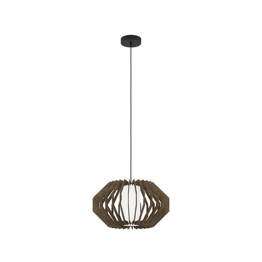 Lampadario Contemporaneo Rusticaria 1 Luce Acciaio Nero