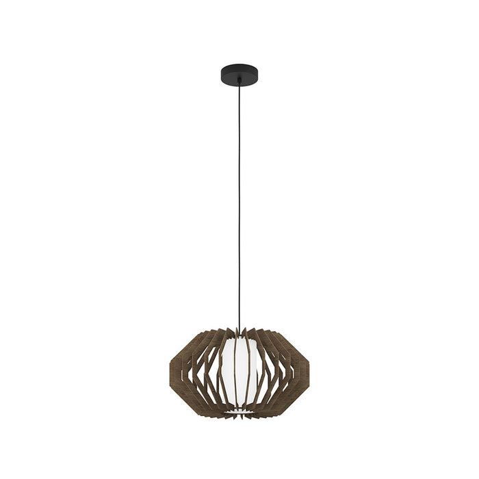 Lampadario Contemporaneo Rusticaria 1 Luce Acciaio Nero