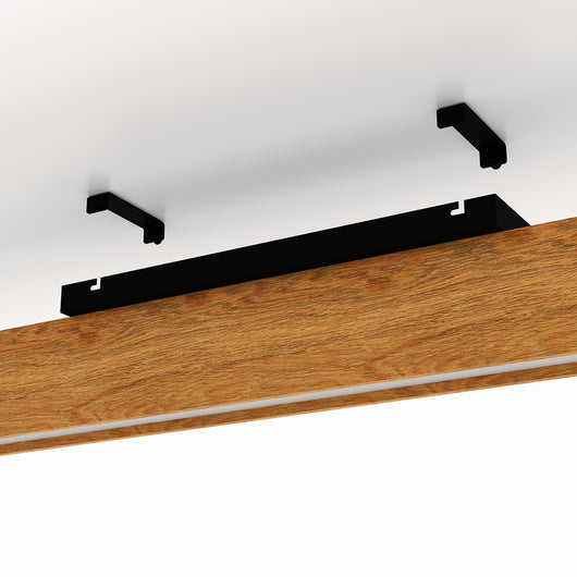 Plafoniera Moderna Anchorena-Z Legno Marrone Luce Led Integrato 35W