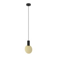 Lampadario A Sospensione Minimal Sarona Acciaio Nero Oro 1 Luce Gu10 4,5W