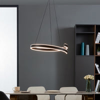 Lampadario Moderno Andabaia-Z Led Alluminio Nero