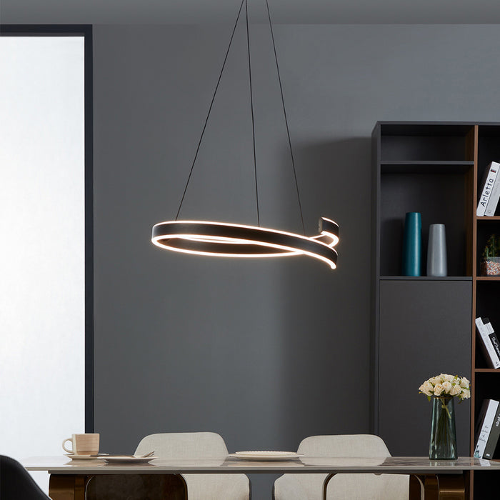 Lampadario Moderno Andabaia-Z Led Alluminio Nero