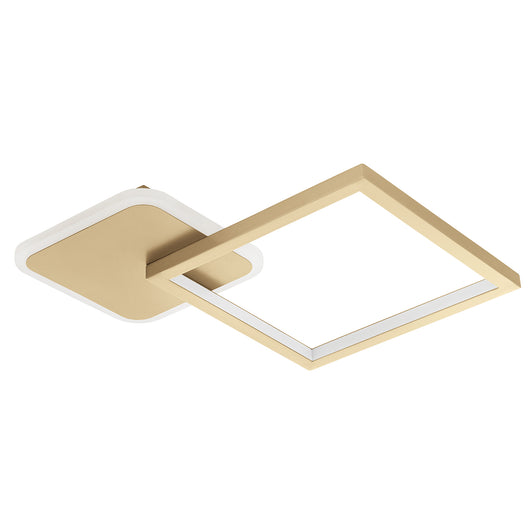 Plafoniera Moderna Gafares Alluminio Oro Luce Led Integrato 15W