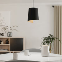 Lampadario Moderno Bolivia 1 Luce Acciaio Nero