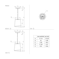 Lampadario Moderno Bolivia 1 Luce Acciaio Nero