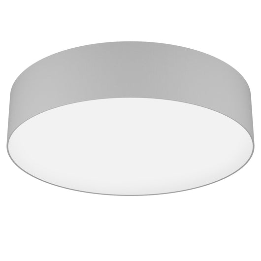 Plafoniera Moderna Romao-Z Acciaio Bianco Luce Led Integrato 35W
