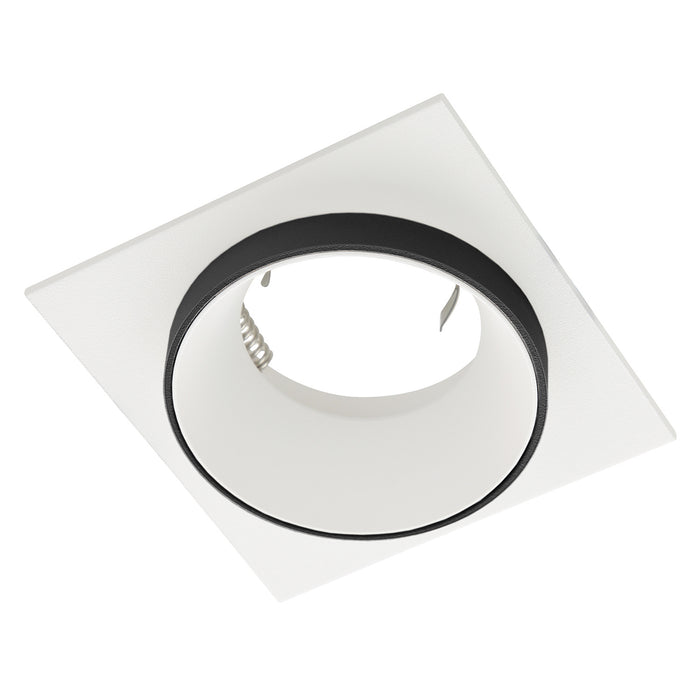 Faretto Ad Incasso Moderno Carosso Alluminio Bianco 1 Luce Gu10 35W Ip20