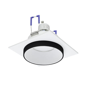 Faretto Ad Incasso Moderno Carosso Alluminio Bianco 1 Luce Gu10 35W Ip20