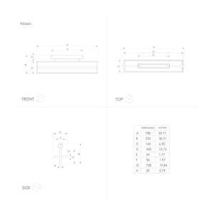 Plafoniera Moderna Siberia Led Acciaio Nero