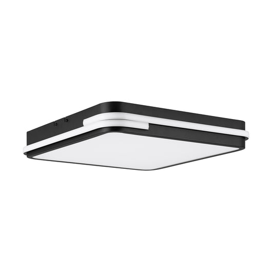 Plafoniera Moderna Genovese-Z Alluminio Nero Luce Led Integrato 22W