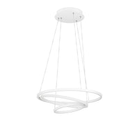 Lampadario A Sospensione Moderno Lobinero-Z Alluminio Bianco 1 Luce Led 43,2W