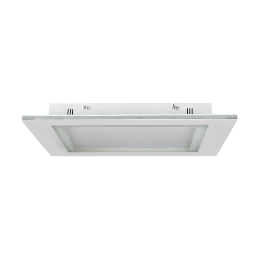Plafoniera Contemporanea Padrogiano-Z Acciaio Bianco Luce Led Integrato 27,9W