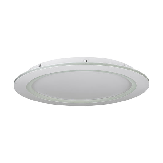 Plafoniera Contemporanea Padrogiano-Z Acciaio Bianco Luce Led Integrato 35W
