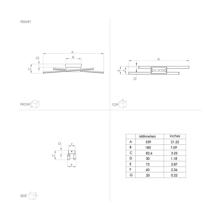 Applique Moderna Panagria Led Alluminio Rivestito In Legno Nero E Marrone