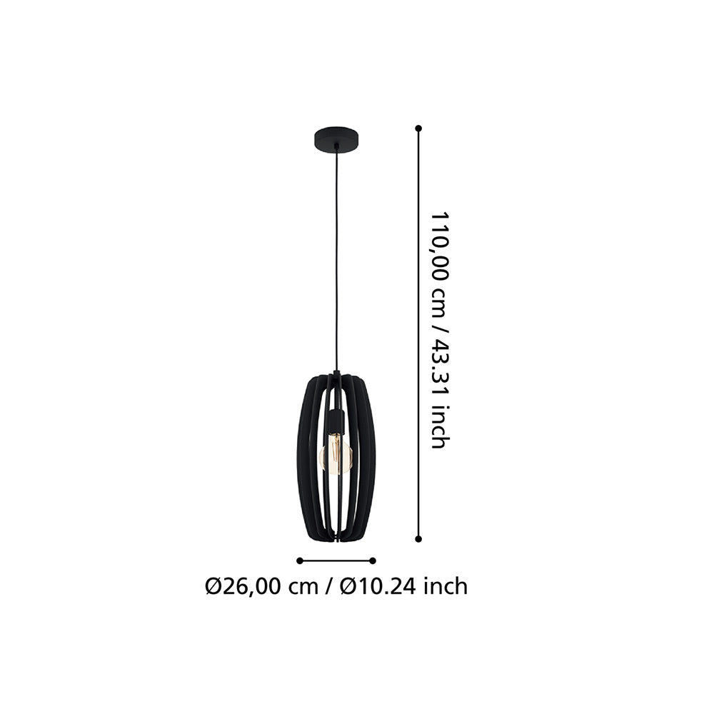 Lampadario Industrial Bajazzara 1 Luce Acciaio Nero Diffusore Nero