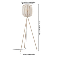 Piantana Minimal Romazzina Acciaio Sabbia 1 Luce E27