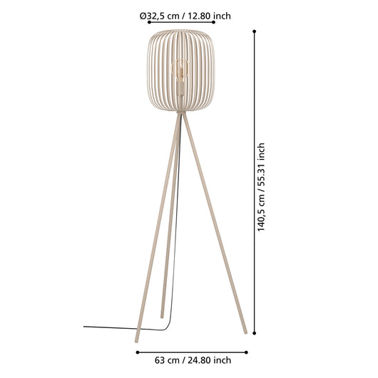 Piantana Minimal Romazzina Acciaio Sabbia 1 Luce E27