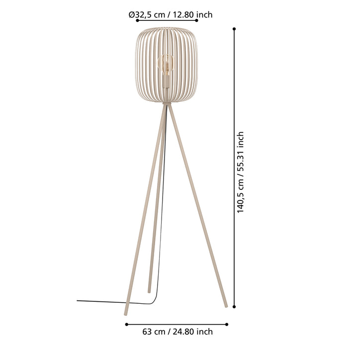 Piantana Minimal Romazzina Acciaio Sabbia 1 Luce E27