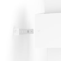 Applique Minimal Timparossa Acciaio Bianco 1 Luce E27