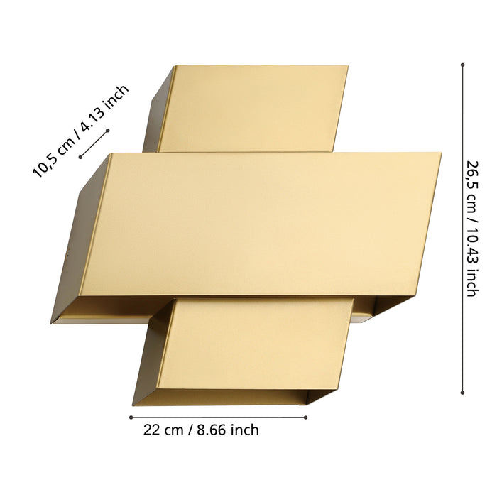 Applique Minimal Timparossa Acciaio Oro 1 Luce E27